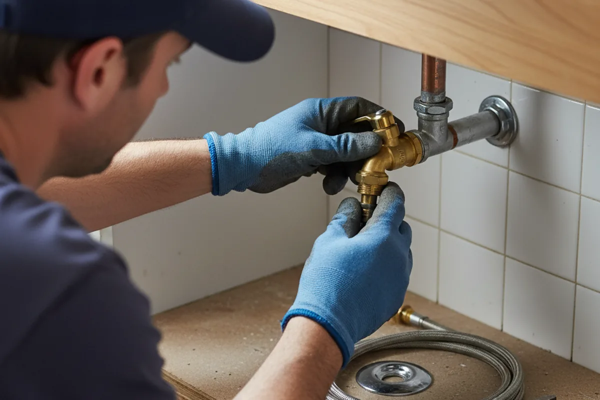 Shutoff valve and fitting work during Repiping in Dry Ridge